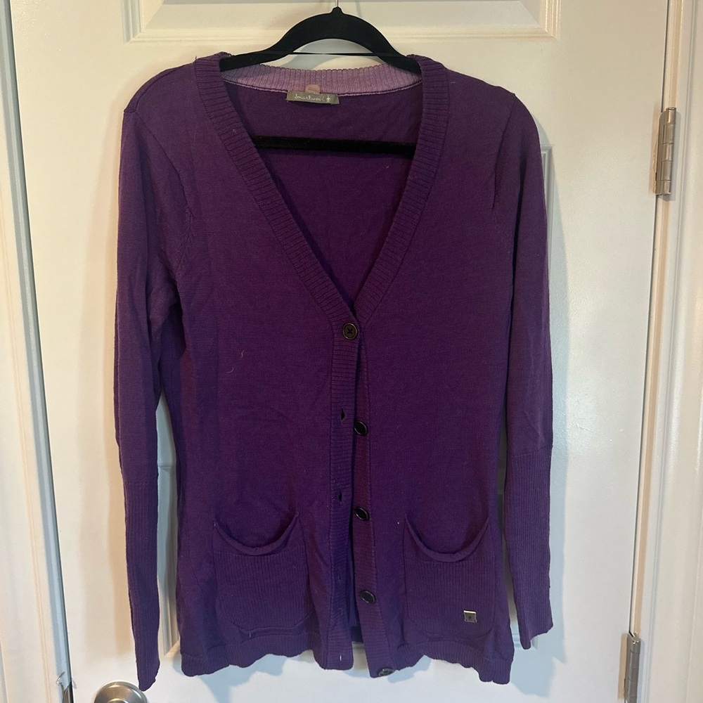 Purple Smartwool Women's Cardigan